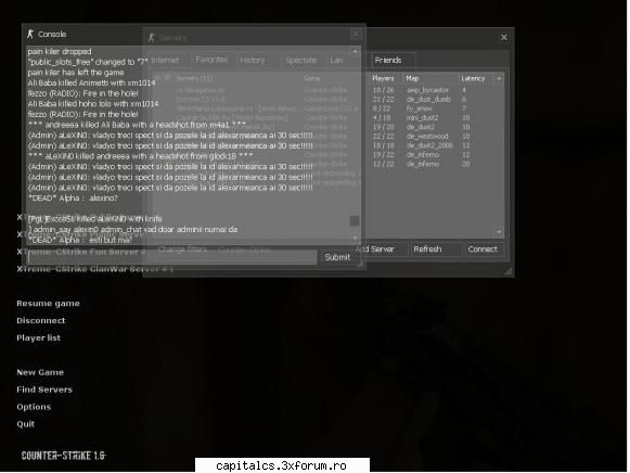 numele adminului reclamat : alex1n0 sau cum o : orice scrie cu admin_chat si vad doar ta : ta : la